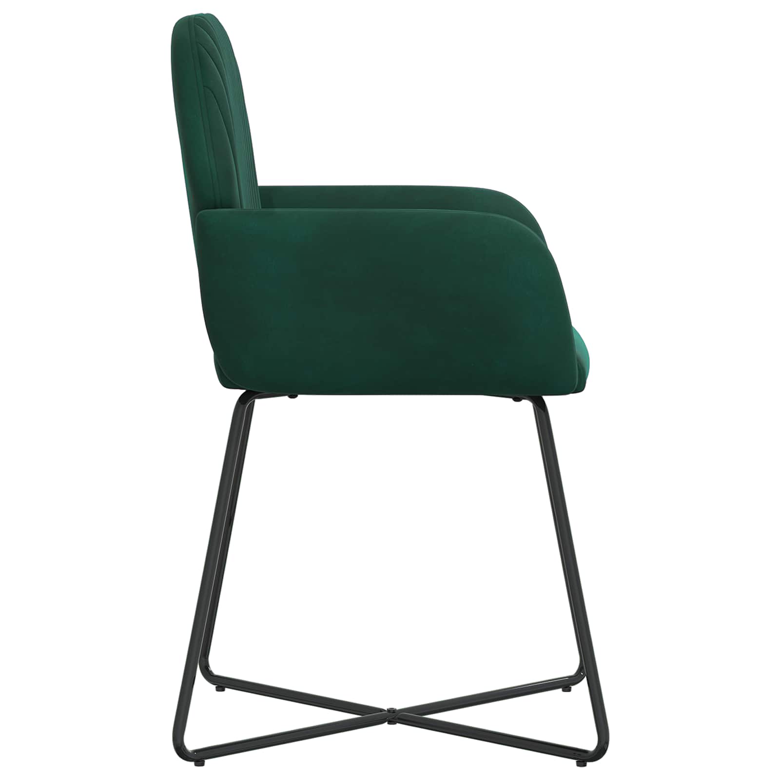 Sedie da pranzo 2 pcs Velluto Verde Scuro 55 x 50 x 84 cm | homemem39