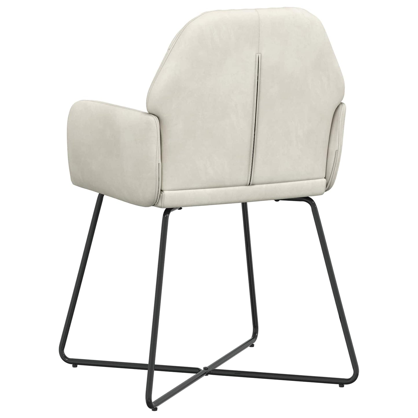 Sedie da pranzo 2 pcs Velluto Crema 55 x 50 x 84 cm | homemem39