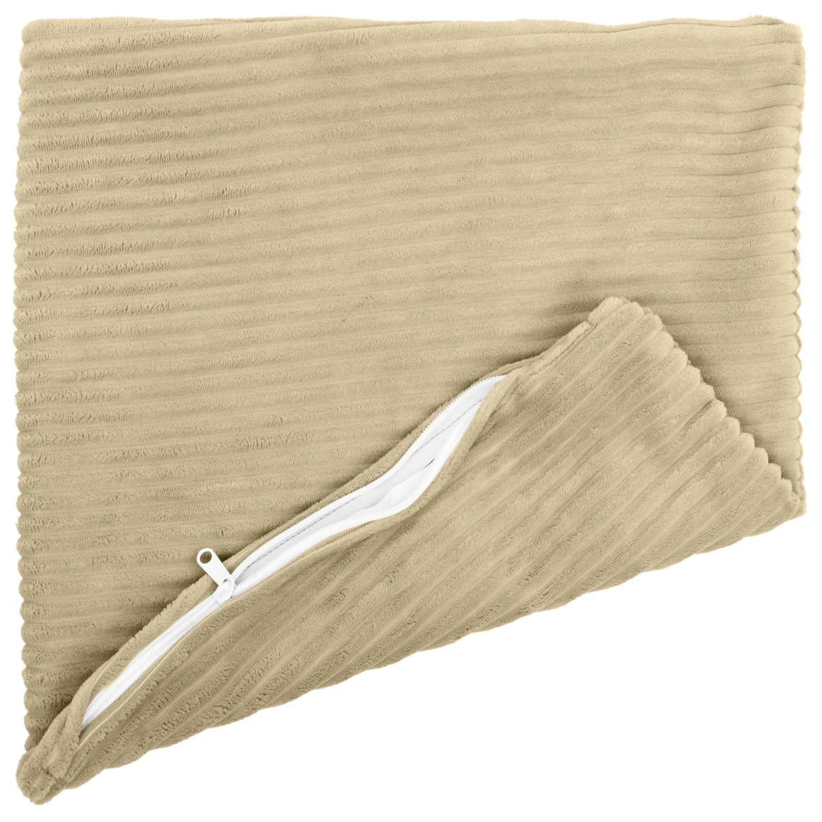 Federa 2 pz HEERLEN Grigio Verde 30 x 30 cm corduroy