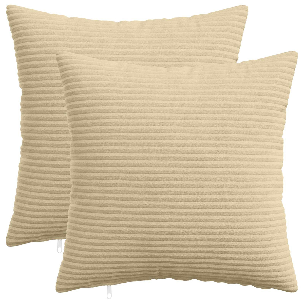 Federa 2 pz HEERLEN Grigio Verde 30 x 30 cm corduroy