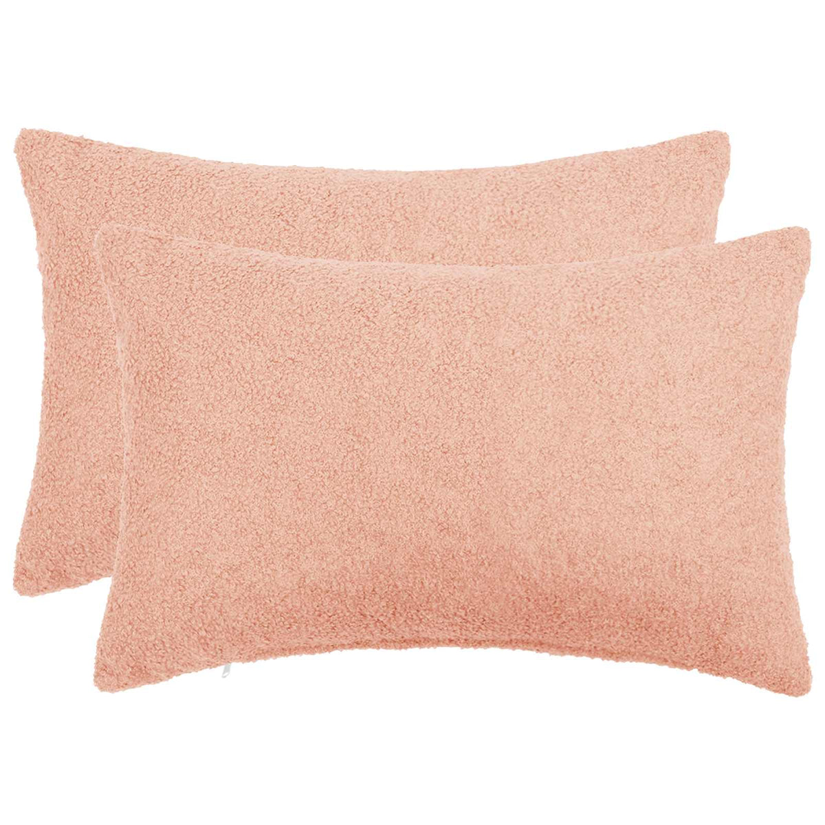 Federa 2 pcs HEERLEN Rosa 30 x 50 cm Bouclé | homemem39