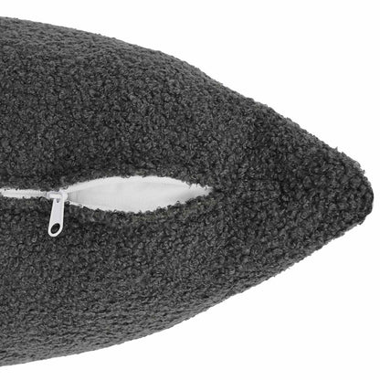 Federa 2 pcs HEERLEN Grigio Scuro 30 x 50 cm Bouclé | homemem39