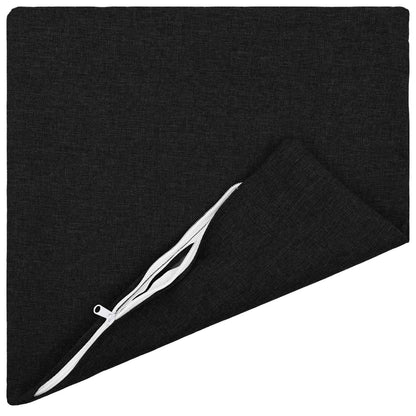 Federa 6 pz HEERLEN Nero 35 x 35 cm Tessuto | homemem39