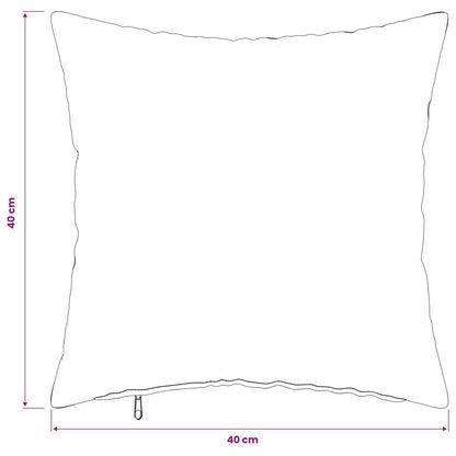 Federa 6 pz HEERLEN Verde chiaro 40 x 40 cm Tessuto | homemem39