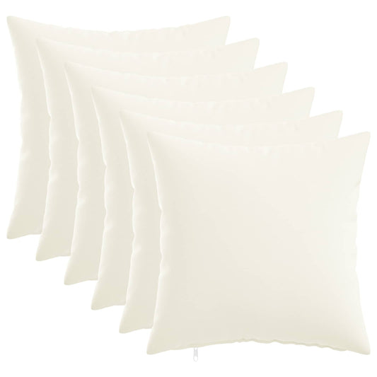 Federa 6 pz HEERLEN Bianco 40 x 40 cm Tessuto | homemem39