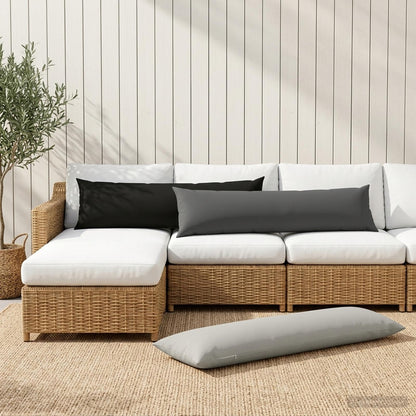 Cuscino da Lanciare 2 pz HEERLEN Antracite 40 x 145 cm