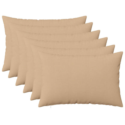 Federa 6 pz HEERLEN Crema 40 x 60 cm Tessuto