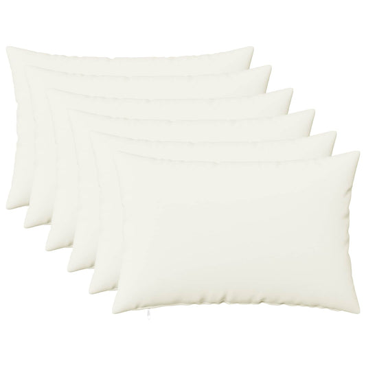 Federa 6 pz HEERLEN Bianco 40 x 60 cm Tessuto