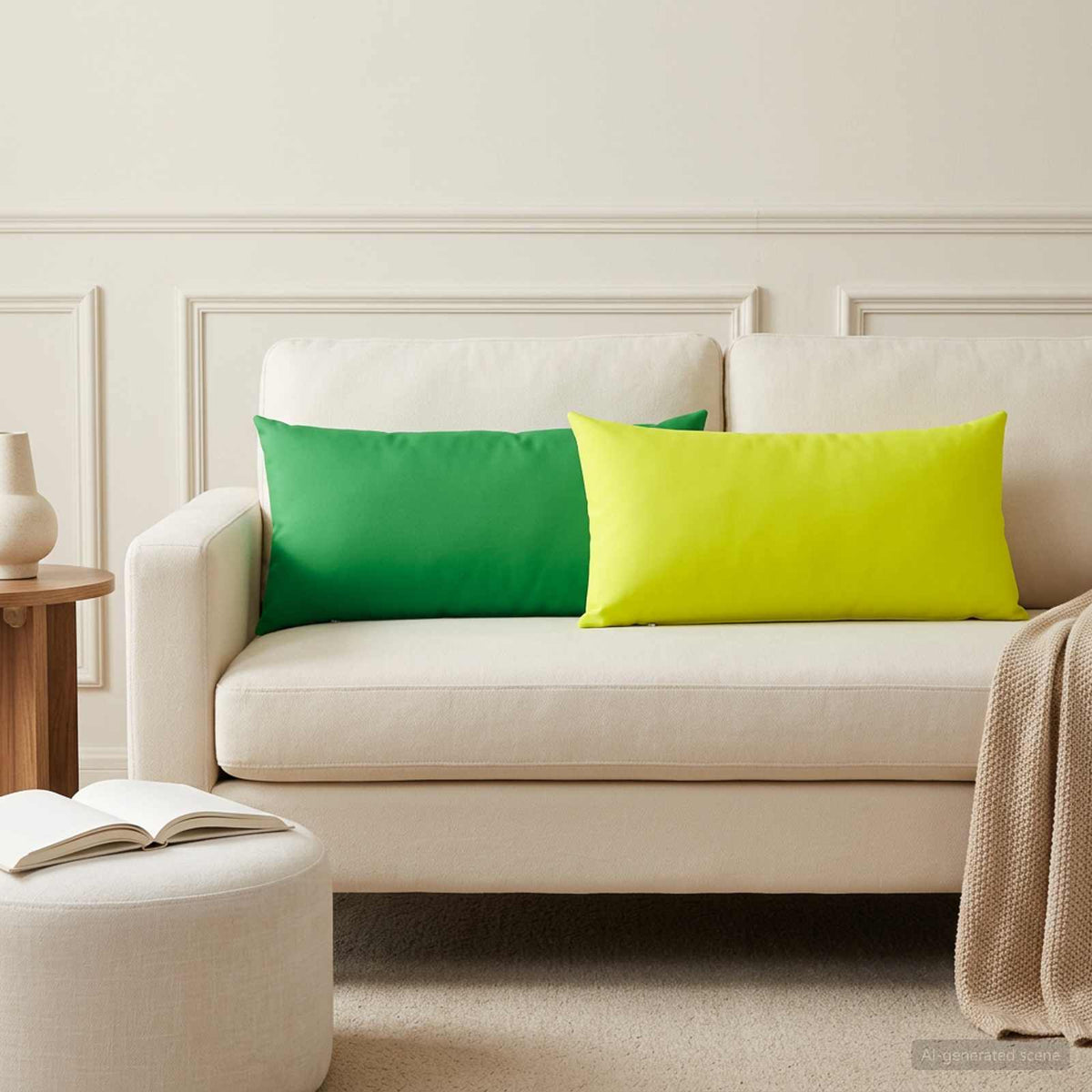 Cuscino con cuscino HEERLEN 6 pz Verde Poliestere | homemem39