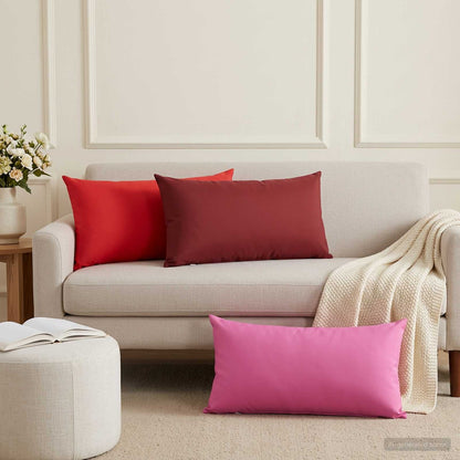 Cuscino con cuscino HEERLEN 2 pz Rosa Poliestere | homemem39