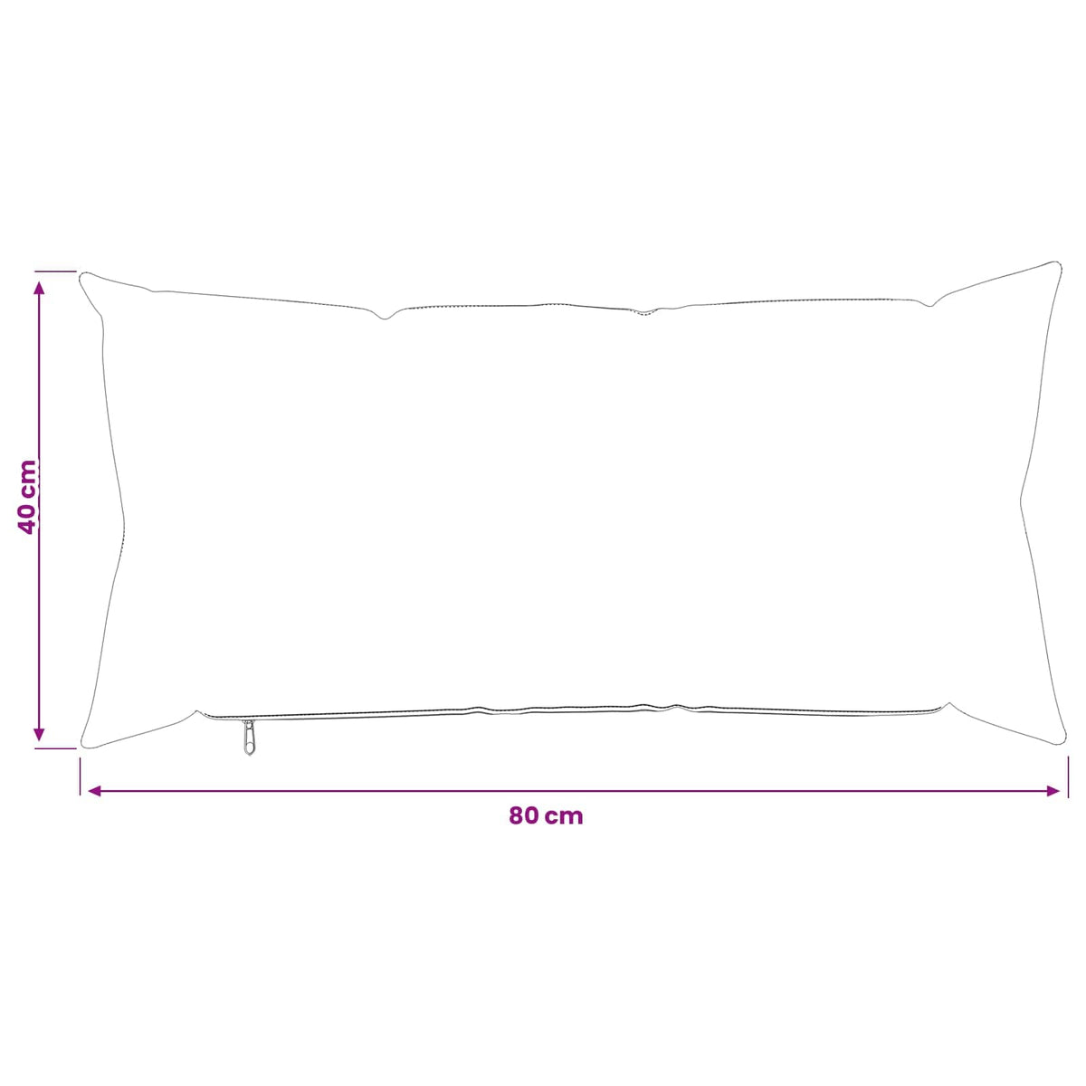 Federa 2 pz HEERLEN Grigio Nuvola 40 x 80 cm Tessuto | homemem39