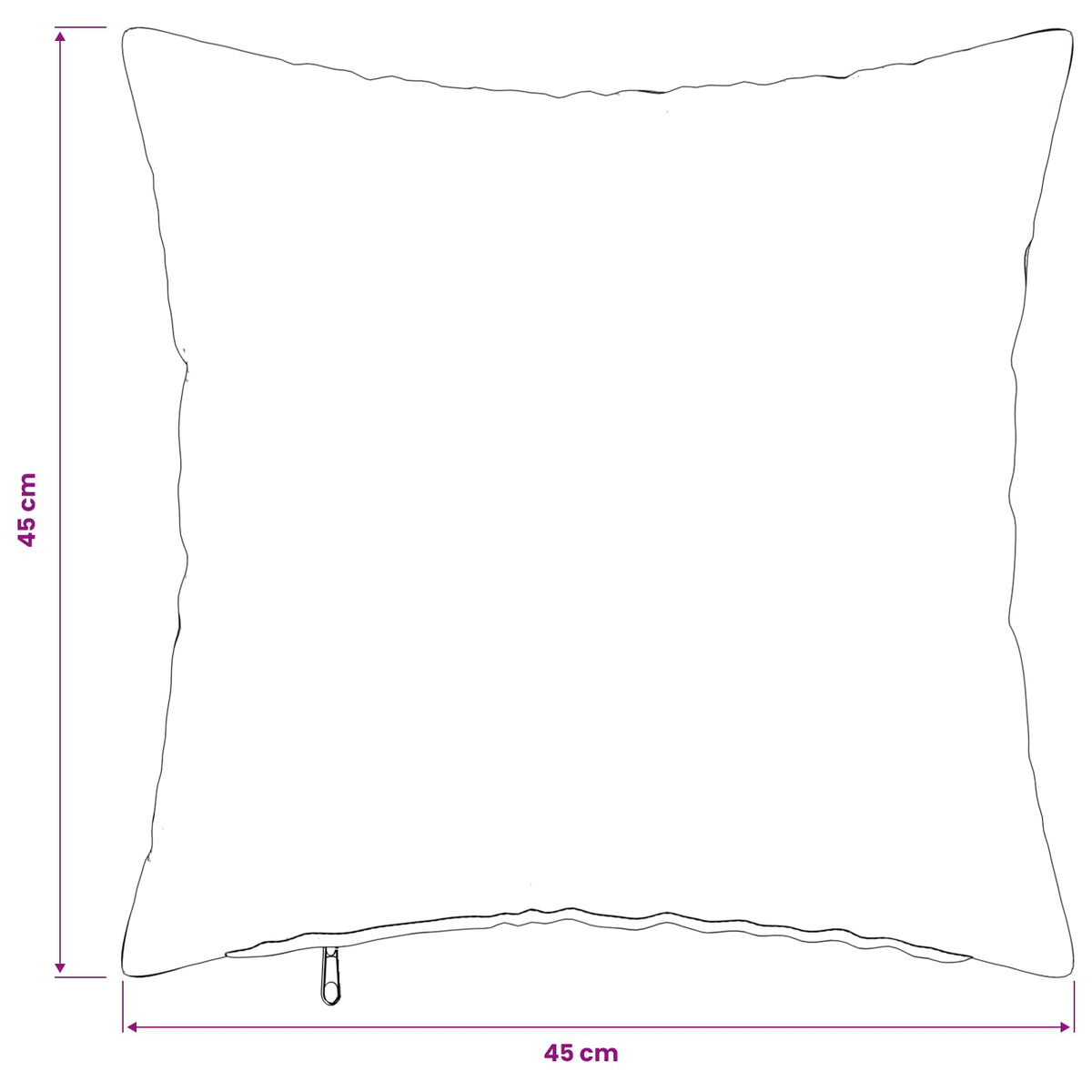 Federa 6 pz HEERLEN Nero 45 x 45 cm Tessuto | homemem39