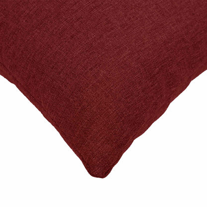 Federa 2 pz HEERLEN Rosso Vino 45 x 45 cm Tessuto | homemem39