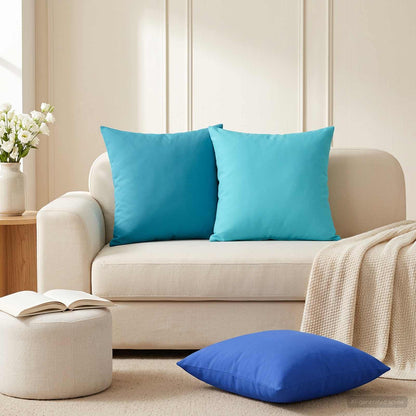 Cuscino con cuscino HEERLEN 2 pz Blu Reale Poliestere