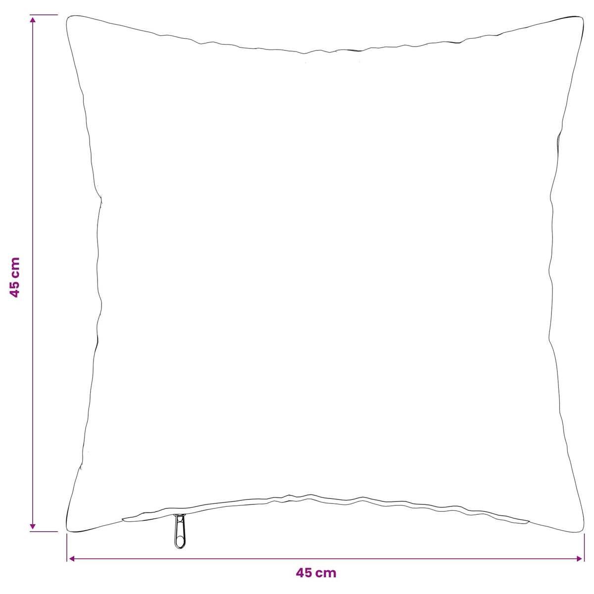 Federa 2 pz HEERLEN Blu navy 45 x 45 cm Flanella | homemem39