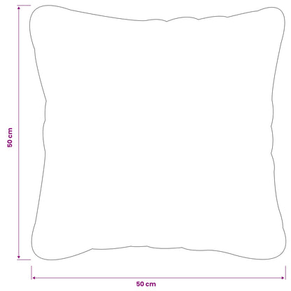 Federa 6 pcs HEERLEN Nero 50 x 50 cm Velluto