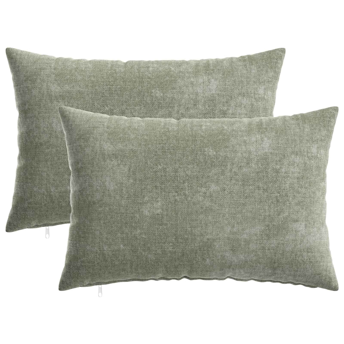Federa 2 pz HEERLEN Verde 50 x 75 cm Tessuto Chenille | homemem39