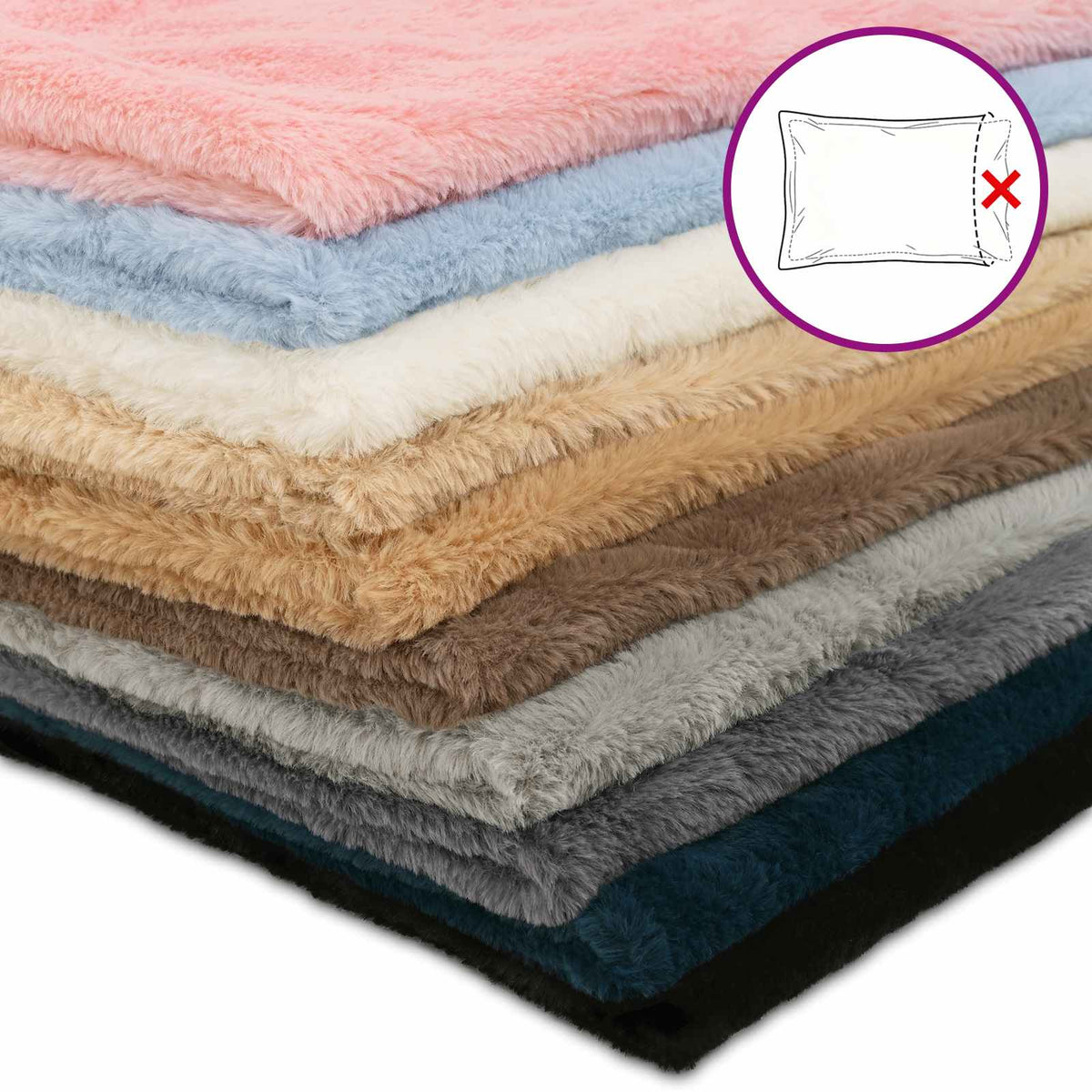 Federa 2 pz HEERLEN Marrone Chiaro 50 x 75 cm | homemem39