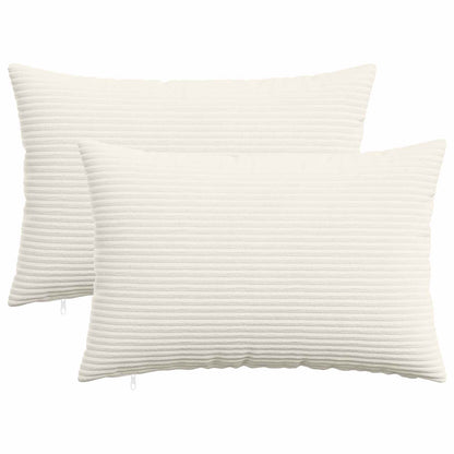 Federa 2 pcs HEERLEN Crema 50 x 80 cm corduroy
