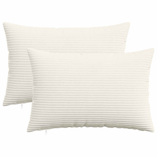 Federa 2 pcs HEERLEN Crema 50 x 80 cm corduroy