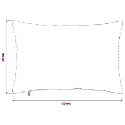 Federa 6 pcs HEERLEN Verde Grigio 50 x 80 cm corduroy | homemem39