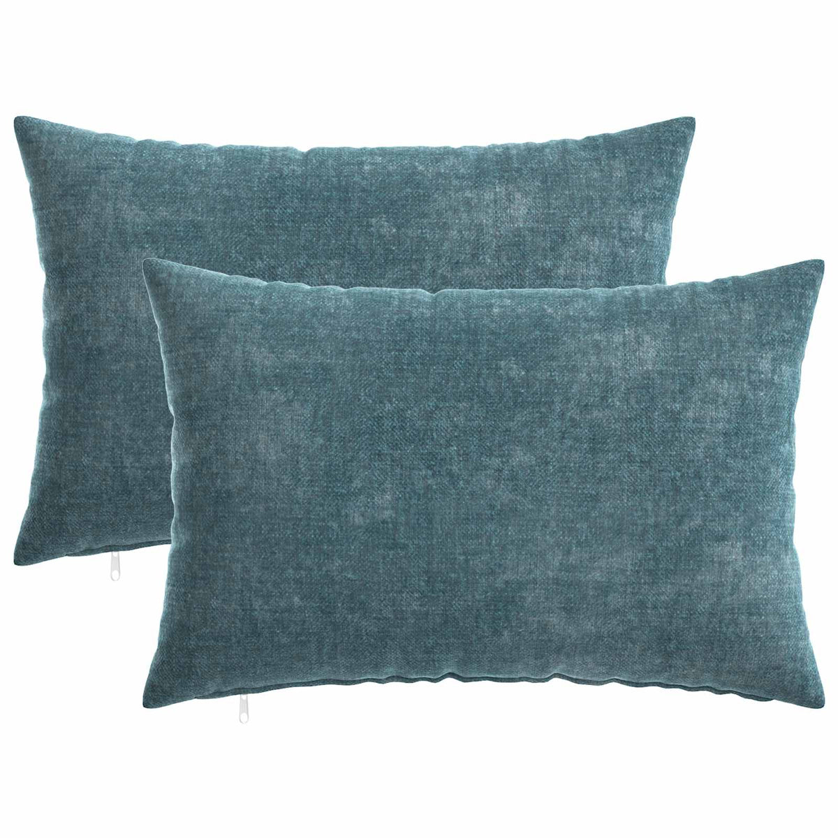 Federa 2 pz HEERLEN Blu 50 x 80 cm Tessuto Chenille | homemem39