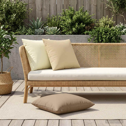 Cuscino 2 pz HEERLEN Tortora 55 x 55 cm Poliestere