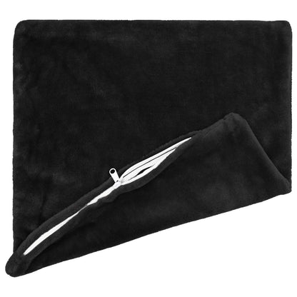Federa 2 pcs HEERLEN Nero 65 x 65 cm Flanella