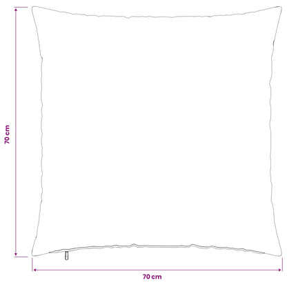 Federa 2 pz HEERLEN Grigio Nuvola 70 x 70 cm Tessuto | homemem39