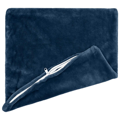 Federa 2 pz HEERLEN Blu navy 70 x 70 cm Flanella | homemem39