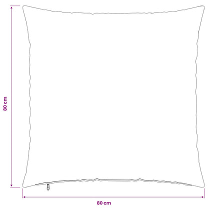 Federa 2 pz HEERLEN Blu 80 x 80 cm Tessuto Chenille | homemem39