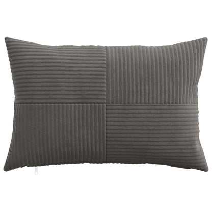 Federa 2 pcs ALMELO Grigio Scuro 30 x 50 cm corduroy | homemem39