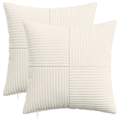 Federa 2 pcs ALMELO Crema 40 x 40 cm corduroy | homemem39