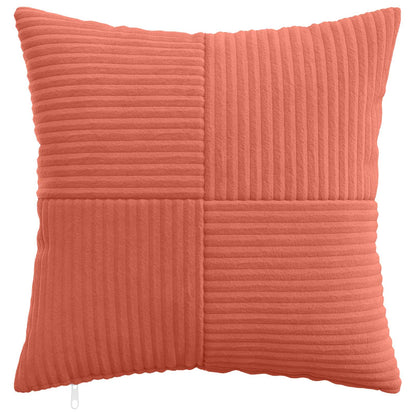 Federa 12 pcs ALMELO Rosso Arancio 40 x 40 cm corduroy