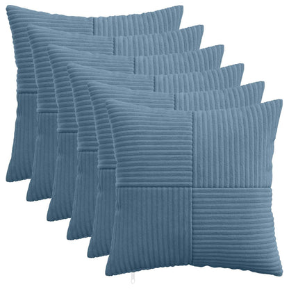 Federa 6 pcs ALMELO Blu 40 x 40 cm corduroy | homemem39