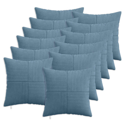 Federa 12 pcs ALMELO Blu 40 x 40 cm corduroy | homemem39