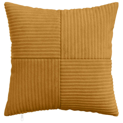 Federa 6 pcs ALMELO Giallo 40 x 40 cm corduroy