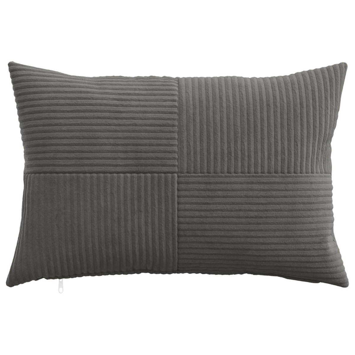 Federa 2 pcs ALMELO Grigio Scuro 40 x 60 cm corduroy | homemem39