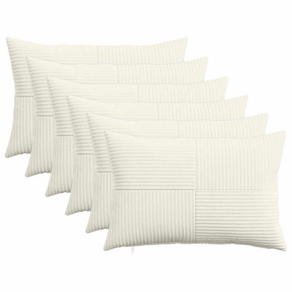 Federa 6 pcs ALMELO Crema 40 x 60 cm corduroy | homemem39