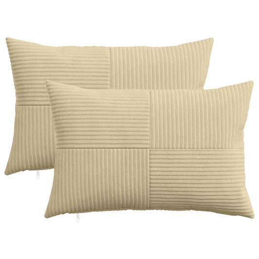 Federa 2 pcs ALMELO Grigio Verde 40 x 60 cm corduroy | homemem39