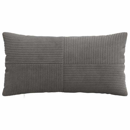 Federa 2 pcs ALMELO Grigio Scuro 40 x 80 cm corduroy | homemem39