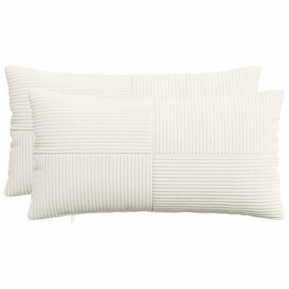 Federa 2 pcs ALMELO Crema 40 x 80 cm corduroy | homemem39
