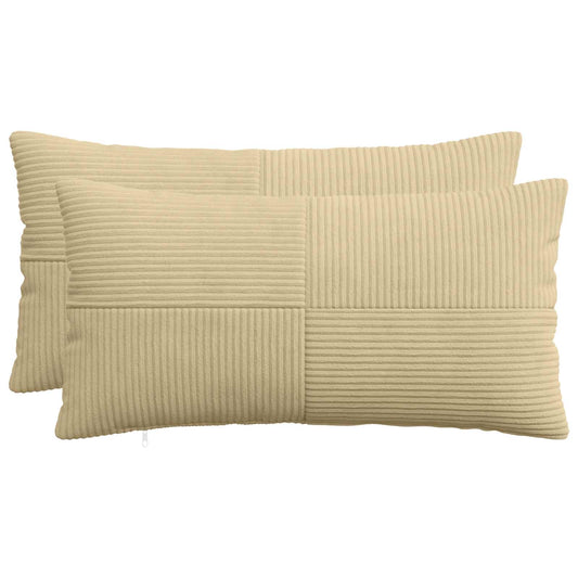 Federa 2 pcs ALMELO Grigio Verde 40 x 80 cm corduroy | homemem39