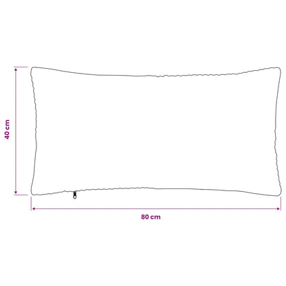 Federa 6 pcs ALMELO Verde 40 x 80 cm corduroy