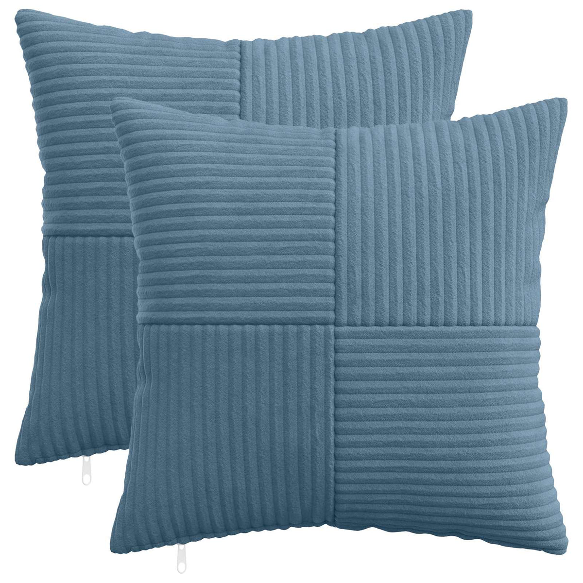Federa 2 pcs ALMELO Blu 45 x 45 cm corduroy | homemem39