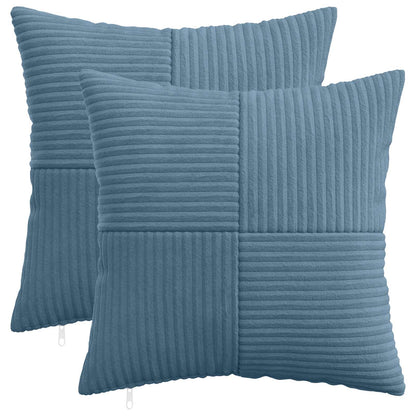 Federa 2 pcs ALMELO Blu 45 x 45 cm corduroy | homemem39