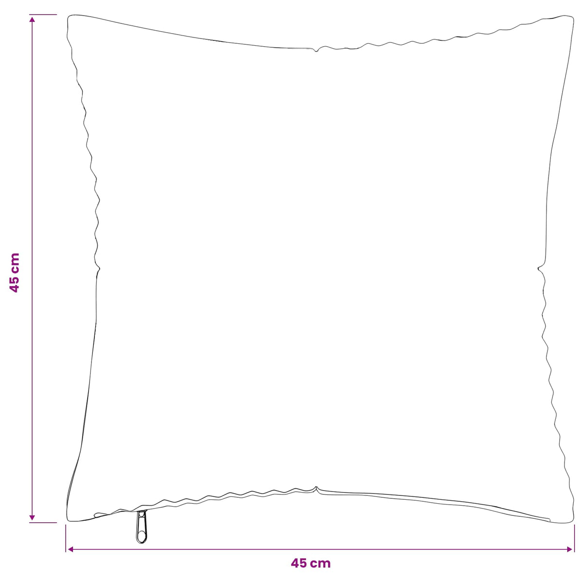 Federa 6 pcs ALMELO Blu 45 x 45 cm corduroy | homemem39
