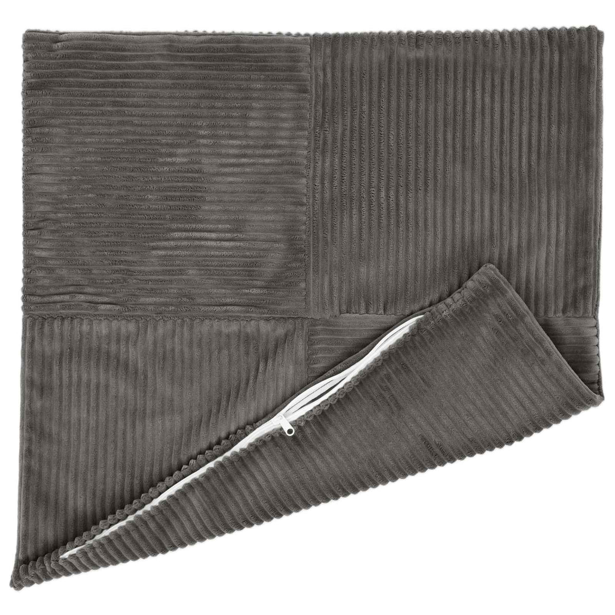 Federa 6 pcs ALMELO Grigio Scuro 50 x 50 cm corduroy | homemem39