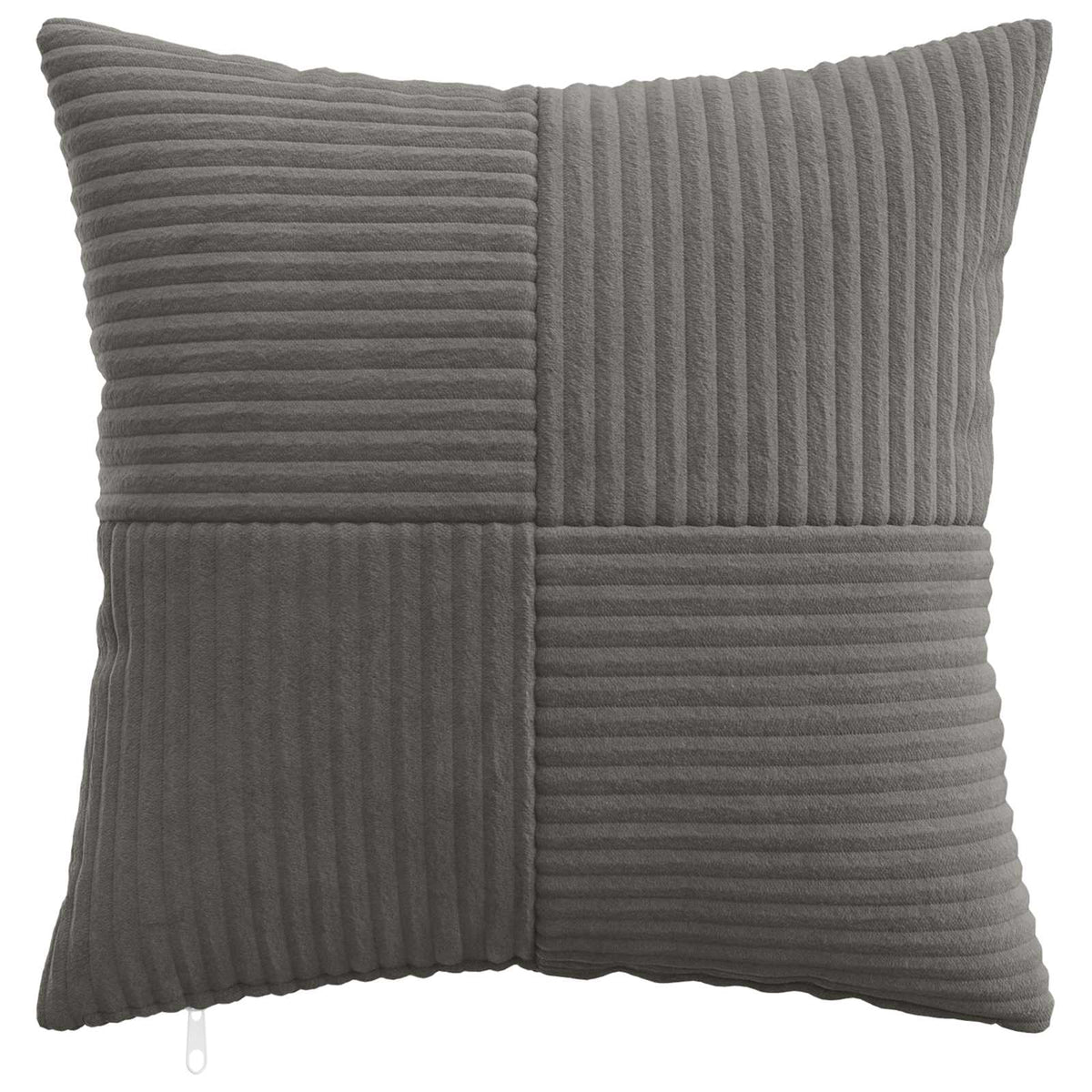 Federa 12 pcs ALMELO Grigio Scuro 50 x 50 cm corduroy | homemem39