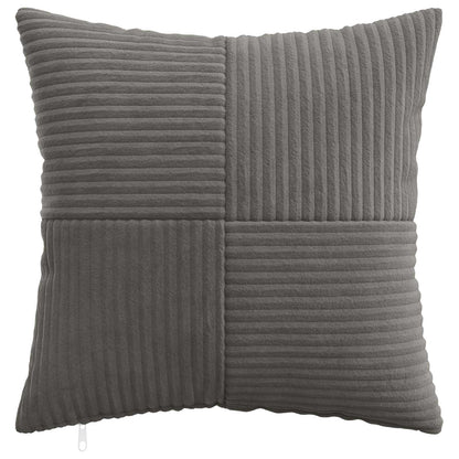 Federa 12 pcs ALMELO Grigio Scuro 50 x 50 cm corduroy | homemem39